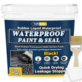 Rubber Liquid Waterproof Sealant, TUFINEIN 53oz/1.5kg Black Quick Drying Multi by TUFINEIN
