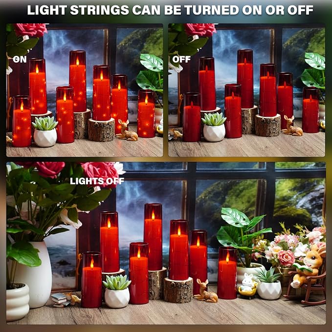Nimiko Flickering Flameless LED Candles, Battery Operated Candles 24 Pcs - Image 4
