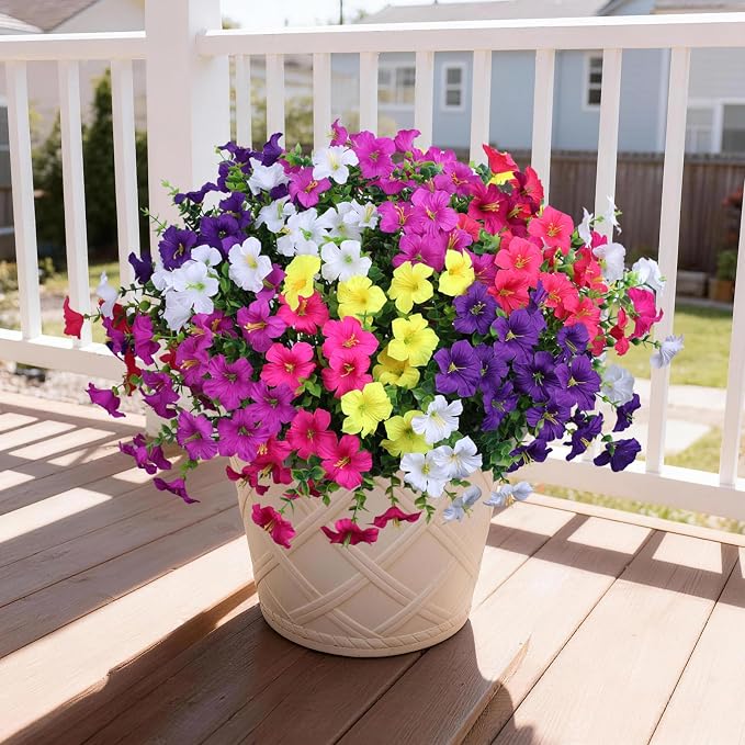 INQCMY Artificial Fake Petunias Flowers - Image 3