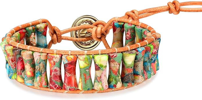 Chakra jewelry gifts Bracelets for Women，Handmade Natural Stone Healing Bracelets，hippie boho Friendship gifts Jewelry for women