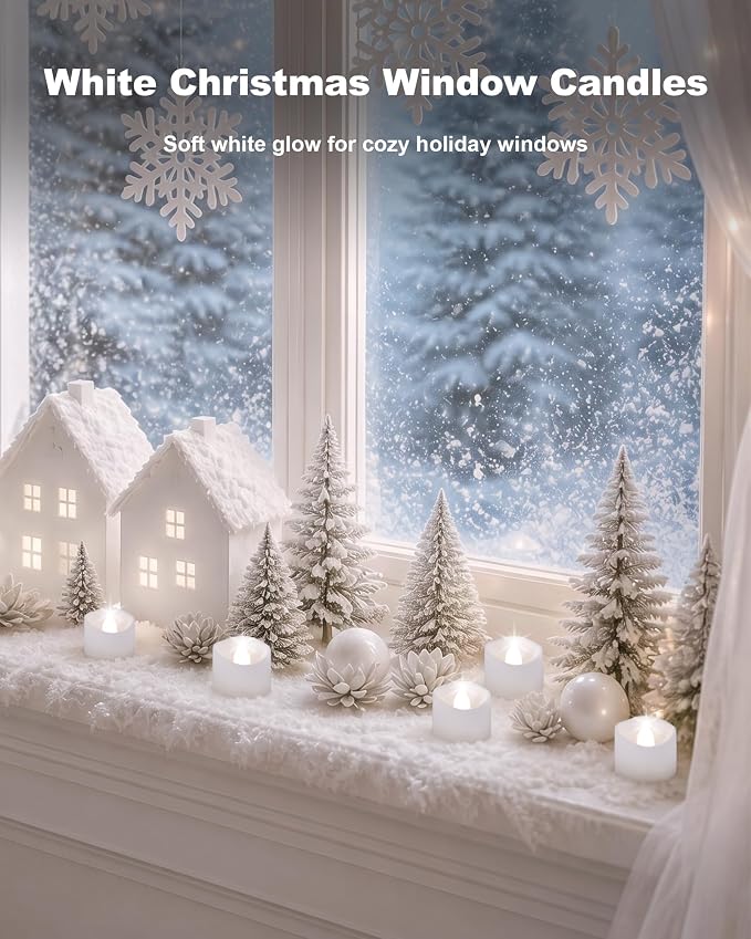 Homemory 50-Pack Flameless Tea Lights Candles Battery Operated, 200+ Hours | - Image 6