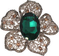 Brooch Pins for Women Girls Fashion Flower Crystal Rhinestone Pearl Jewelry