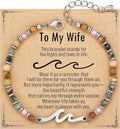 TONY & SANDY Friend Gifts for Women, Unique Valentine's Day Gifts for Her, Sister Gifts from Sister, Wave Bracelet, Christmas Birthday Gifts for Women, Bestie Friendship Bracelets