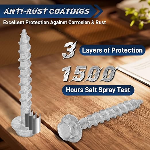 Mech.Galv.#9 x 1-1/2" Joist Hanger Screws-500 Qty, 9112R500 Hurricane Screws | - Image 4