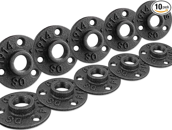 3/4" Floor Flange, Malleable iron Pipe Fittings by HomeTZH