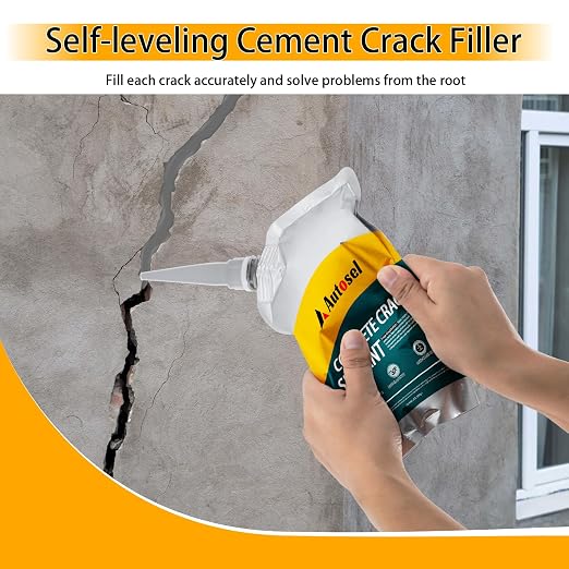 Self-Leveling Concrete Crack Sealant, Fast-Dry Waterproof Cement Filler - Image 2