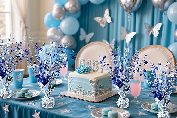 FUBININA Birthday Table Centerpiece Party Decoration Foil Spray Centerpiece | 6 - Image 8