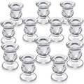 Letine Candlestick Holders Set of 12-2.5" H Taper Candle Holders Bulk by LETINE
