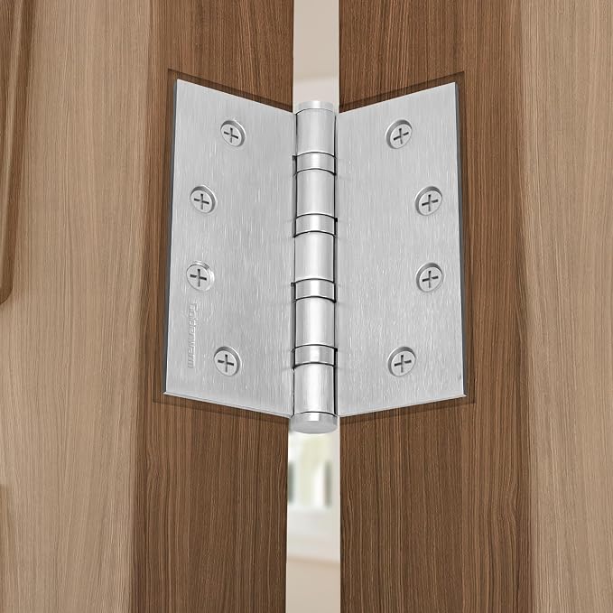 goldenwarm 3 Pack 4 x 4 Inch Ball Bearing Door Hinges Heavy Duty Stainless - Image 7