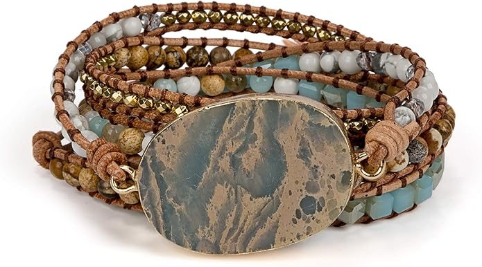 SPUNKYsoul New! Dazzling Handmade Leather Wrap Bracelet Collection
