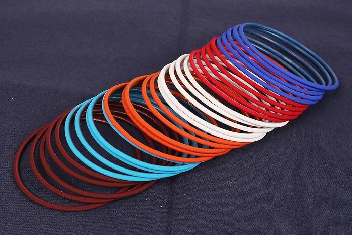 Touchstone indian bangles bracelets for women colorful churiyan set return gifts jewelry chudiya bulk pack bollywood metal bangle sets 12 textured vintage colors. Set of 144
