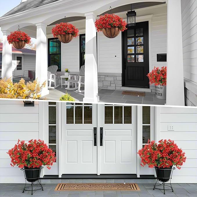 Hananona 24 Pcs Artficial Outdoor Flowers - Image 8