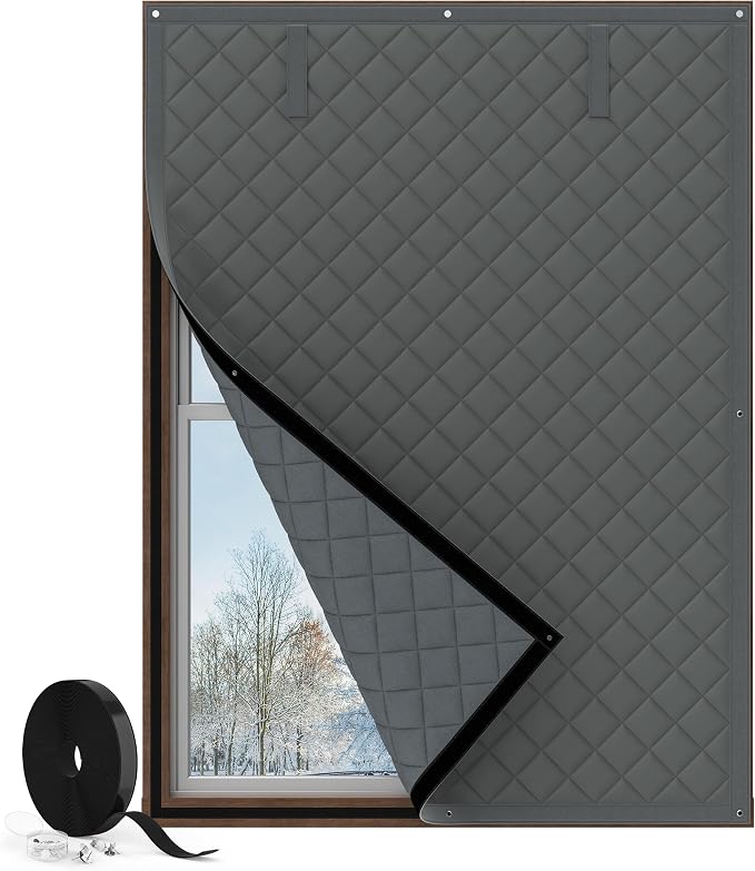 Augblinds Window Insulation for Winter, Curtain Size 46 x 62 Inch, Thermal by Augblinds