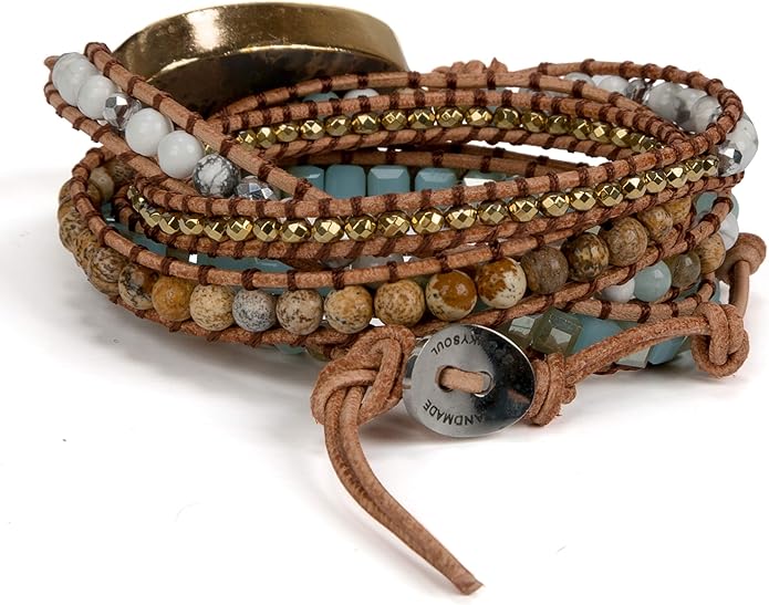 SPUNKYsoul New! Dazzling Handmade Leather Wrap Bracelet Collection