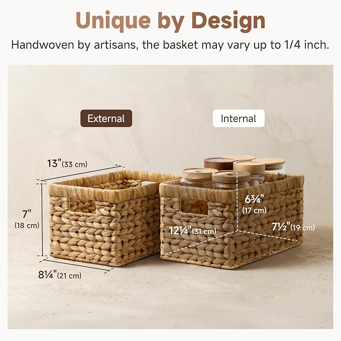 StorageWorks Wicker Basket, Baskets - Image 3