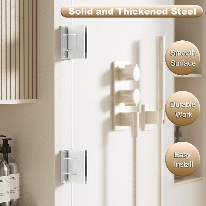 Alise Glass Shower Door Hinge, 90° Hinge - Image 6
