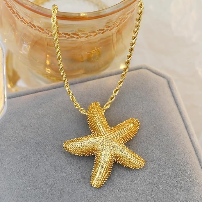 MISS RIGHT Dainty Gold Evil Eye Hamsa Hand Coin Lucky Charm Pendant Necklace for Women Trendy Vintage Paperclip Chain Sun Moon Clover Flower Chunky Charm Necklace Jewelry Gifts