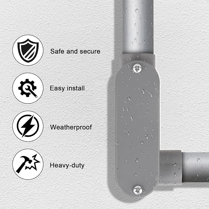 4Pack 3/4 Inch Rigid PVC Conduit Body Type LR, Slip x Slip PVC Conduit Bodies - Image 6