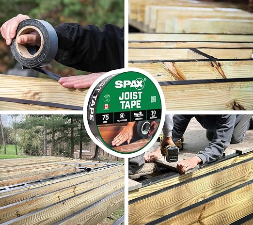 SPAX 1-5/8" x 75' Deck & Flashing Tape – Waterproof Joist Tape - Image 3