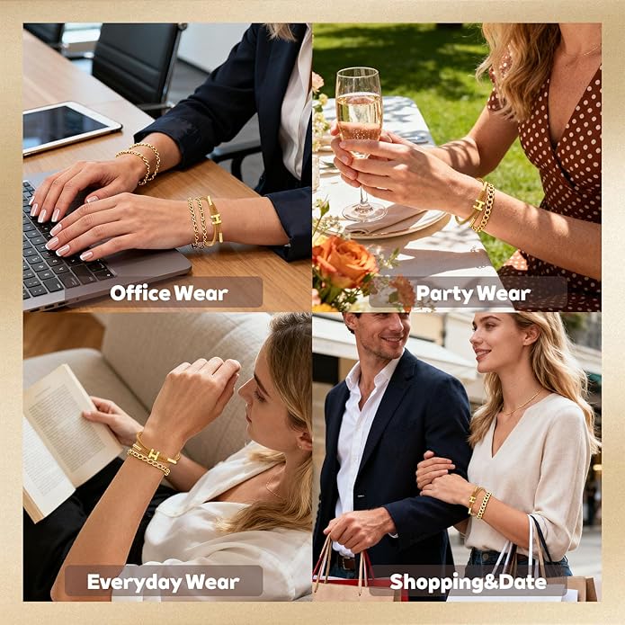 Valentines Day Gifts for Her: Fashion Accessories To My Love Adjustable Gold Rope Bracelets - Anniversary Birthday Gift for Girlfriend Wife Mom - Romantic I Love You Valentines Gift for Women Couple