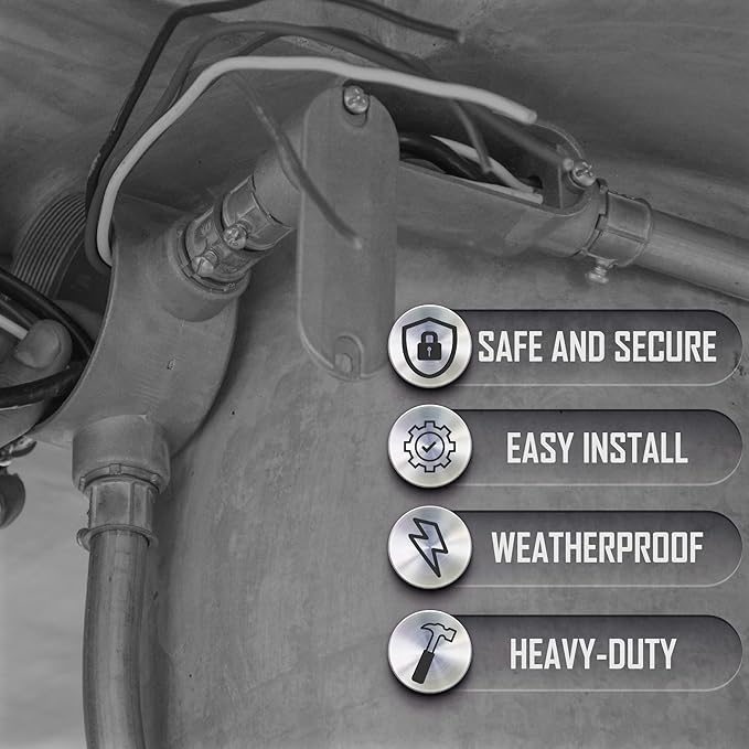 TayMac RLB125 Threaded LB Conduit Body, Die Cast Aluminum, Stamped Steel Cover - Image 5