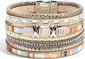 VIBILIA Boho Leather Wrap Bracelets for Women Multi-Layer Bracelets with Strong Clasp Jewelry for Women