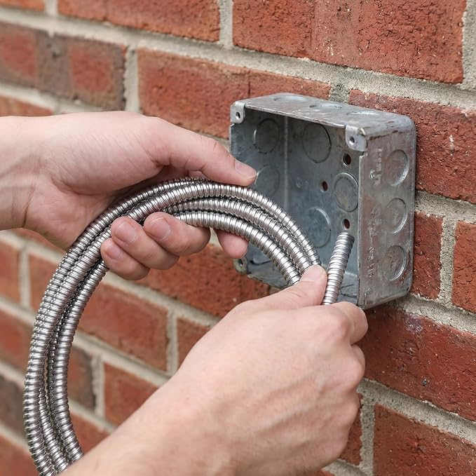Ipetboom Stainless Steel Cable Conduit: I.D.6mm Flexible Electrical Conduit - Image 5