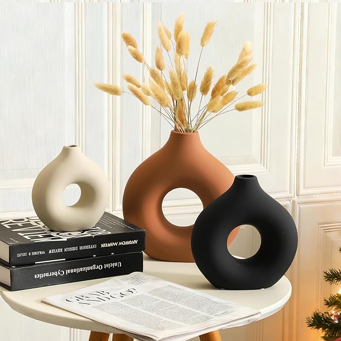 Vanselia Ceramic Vase Home Table Decor - Image 3