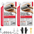 Concrete Crack Filler 2-Pack 2.2LB Grey | Self-Leveling, High Elasticity Cement by CtopoGo