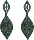 Elegant Rhinestone Dangle Earrings Crystal Wedding Bridal Long Dangling Drop Earrings Chandlier Earrings for Women Bridesmaid