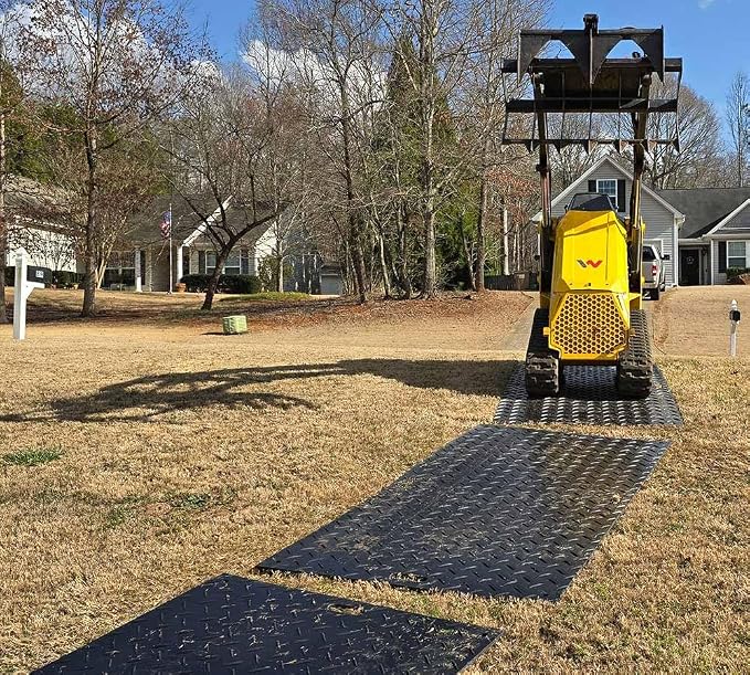 2' x 4' Ground Protection Mats w/Double Sided Diamond Plated Tread Design - Image 8