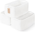 3 Pack Small Storage Baskets for Organizing, 11.8×7.8×5.1", Cotton Rope Basket by MaxuniTechLife