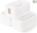 3 Pack Storage Baskets for Organizing, 13.7×9.5×6.3", Cotton Rope Basket for by MaxuniTechLife