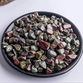 Polished Dragon Blood Jasper Crystal Chips 200 Pcs - 0.3" 10 oz Tumbled Stone Chips Crushed Sea Glass Stones Healing Reiki Crystal Making Home Decoration
