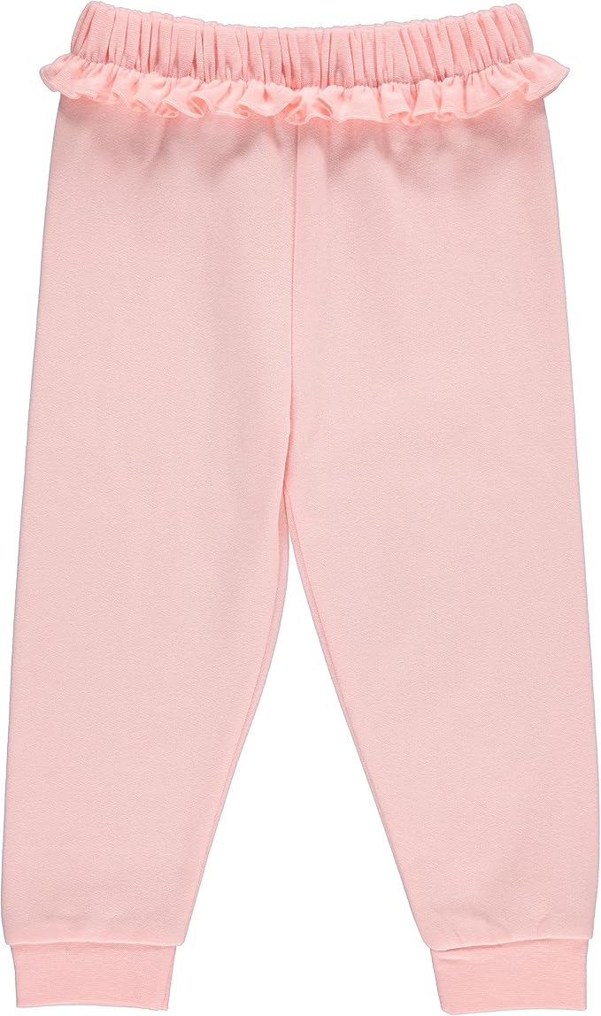 Cudlie 5-Pack Baby/Toddler Girls Joggers - Lounge Pants, Active Sweatpants Sweats - Fashion Joggers for Girls
