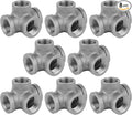 1/2" Side Outlet Tee Fitting, PIPE DECOR Black Malleable Iron Fittings Fit by PipeD%C3%A9cor
