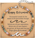 TONY & SANDY Friend Gifts for Women, Unique Valentine's Day Gifts for Her, Sister Gifts from Sister, Wave Bracelet, Christmas Birthday Gifts for Women, Bestie Friendship Bracelets