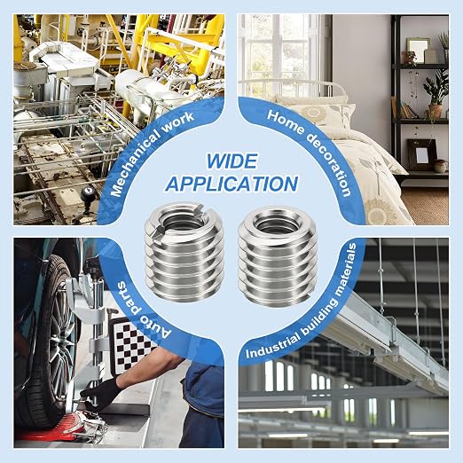 10Pcs Thread Adapter Sleeve Reducing Nut, M8 M to M5 F, 10mm Length | M8 x 1.25 - Image 5