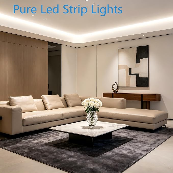 RadiantFlux 5000K LED Strip Lights, Sunlight 10Ft Dimmable Tape Light | Power - Image 5