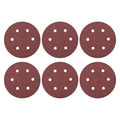 HARFINGTON 25 Pcs 6 Inch Sanding Discs 40 Grit Red Aluminum Oxide 6 Hole | Hook by HARFINGTON