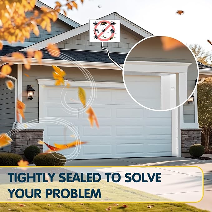 Garage Door Seal Top and Sides - 36FT Universal Garage Door Weather Stripping - Image 2