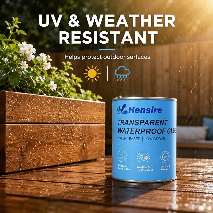 Hensire Transparent Waterproof Sealant 17oz – Clear Brush-On Coating | - Image 6