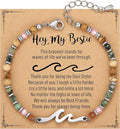TONY & SANDY Friend Gifts for Women, Unique Valentine's Day Gifts for Her, Sister Gifts from Sister, Wave Bracelet, Christmas Birthday Gifts for Women, Bestie Friendship Bracelets