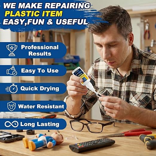 Super Glue for Plastic 100g, Plastic Glue for Legos, 3D Printing Repair & - Image 4