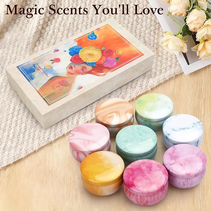 Aromatherapy Candle Gift Set for Women, 16 Pack Fruity Floral Soy Wax Candles - Image 3