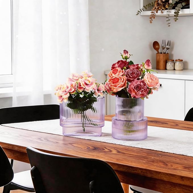 Purple Glass Vases, Modern Glass Vase - Image 6