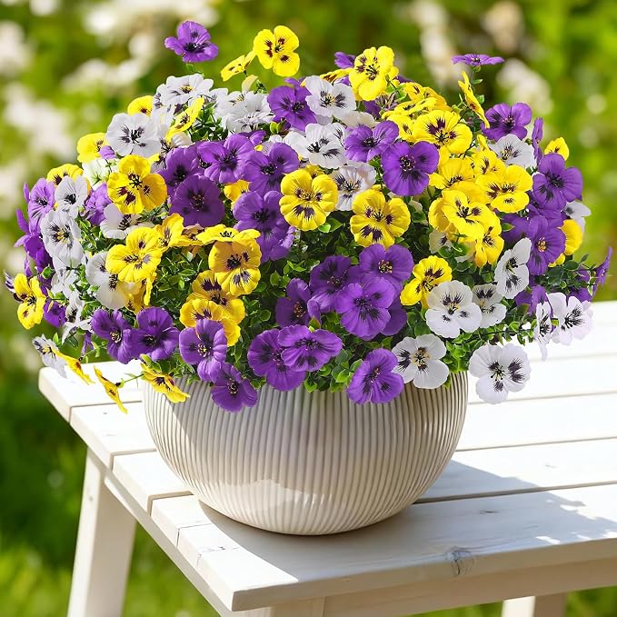 Alupssuc 24 Bundles Artificial Flowers UV Resistant - Image 5