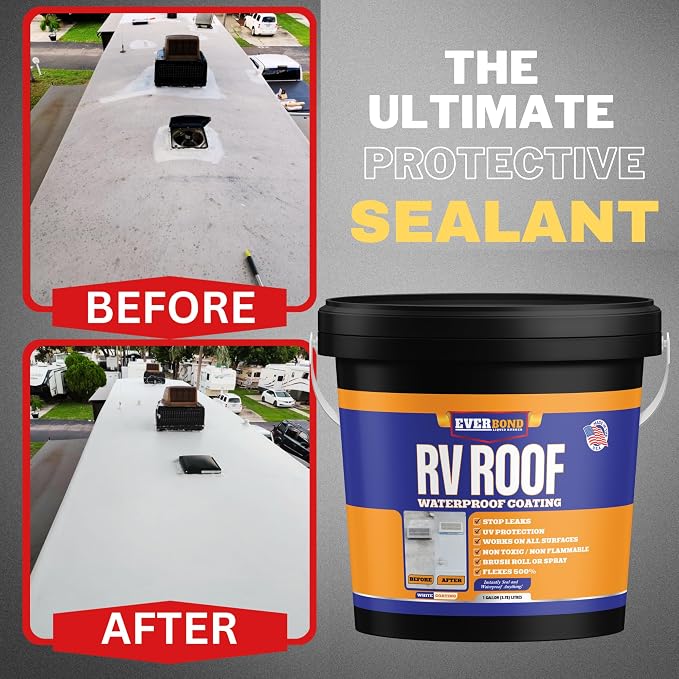 RV Roof Coating, Solar Reflective RV Roof Sealant, Waterproofing - Image 4