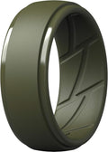 ThunderFit Men's Silicone Rings 10mm Wide 2.5mm Thick Rubber Bands, Breathable, Variety Multipack 1-10
