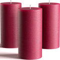 Set of 3 Pillar Candles 3" x 6" Unscented Handpoured Weddings, Home Decoration by MeltCandleCompany